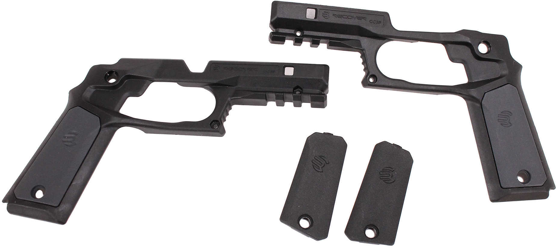 Recover Tactical 1911 Grip and Rail Systems, Polymer, Black/Gray
