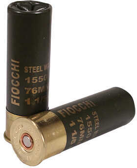 12 Gauge 25 Rounds Ammunition Fiocchi Ammo 3" 1 1/5 oz Steel #1