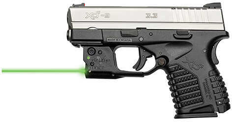 Viridian Weapon Technologies Reactor 5 G2 Green Laser Fits Springfield XDS Black Finish Features ECR INSTANT-ON
