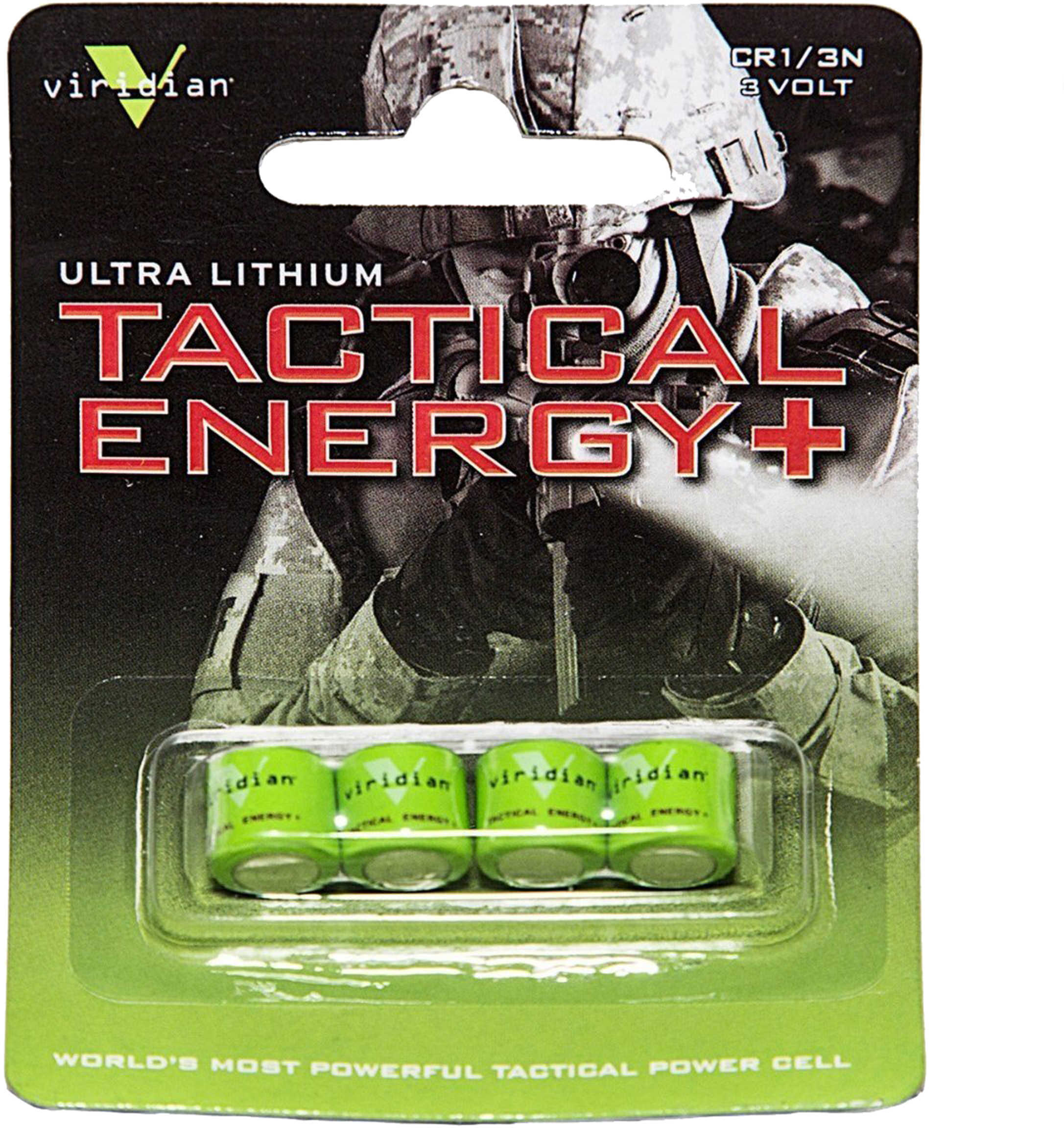 Viridian Weapon Technologies Green Laser Battery 1/3n Lithium 4 Pack Vir-13n-4