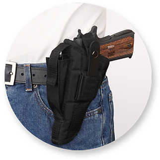 Bulldog Cases Fusion Belt Holster Fits Glock 26/27/29/30 P22 USP PT111 Ambidextrous Black FSN-3