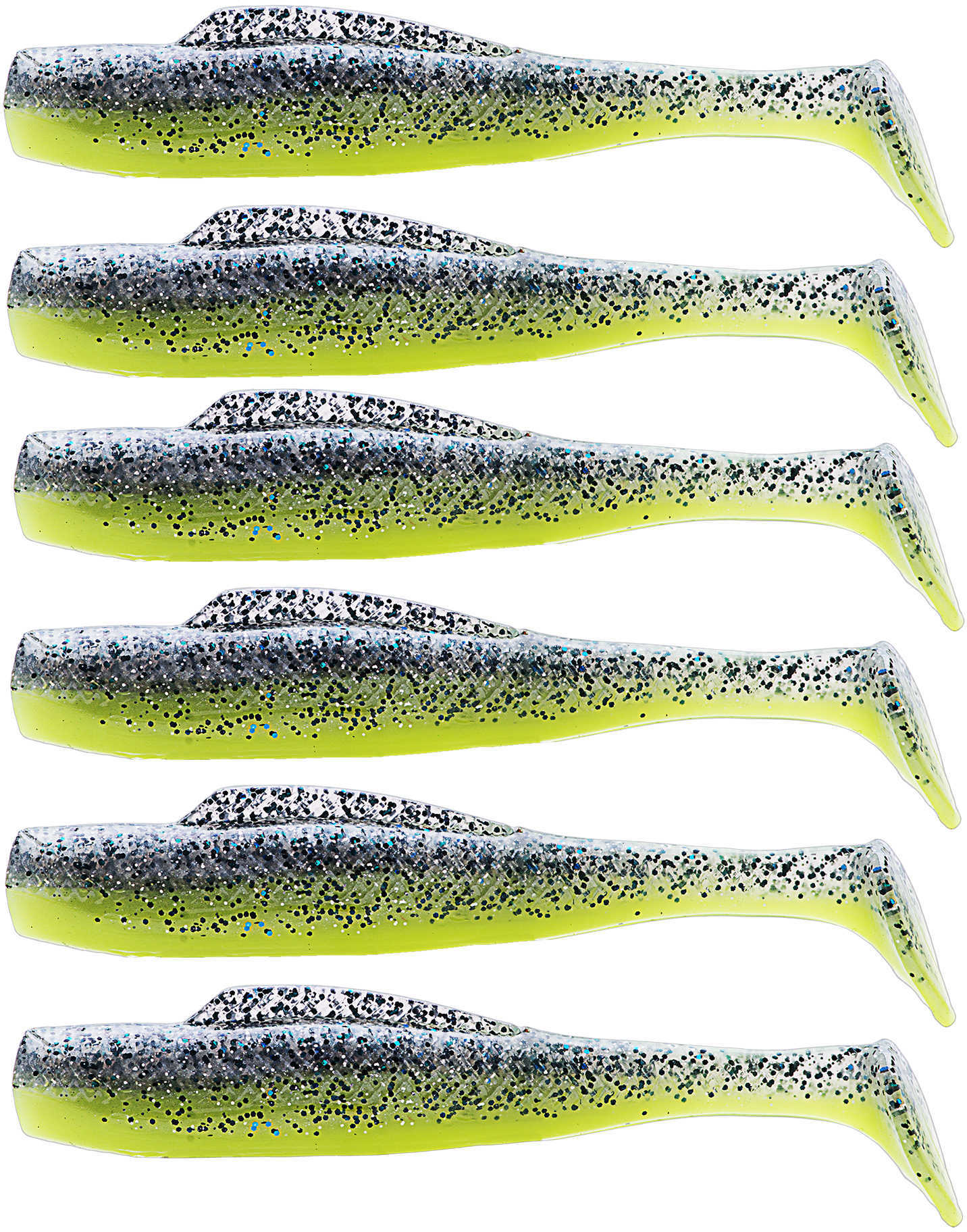 Z-Man Minniowz Soft Plastic Lures 3" Length, Sexy Mullet, Package of 6