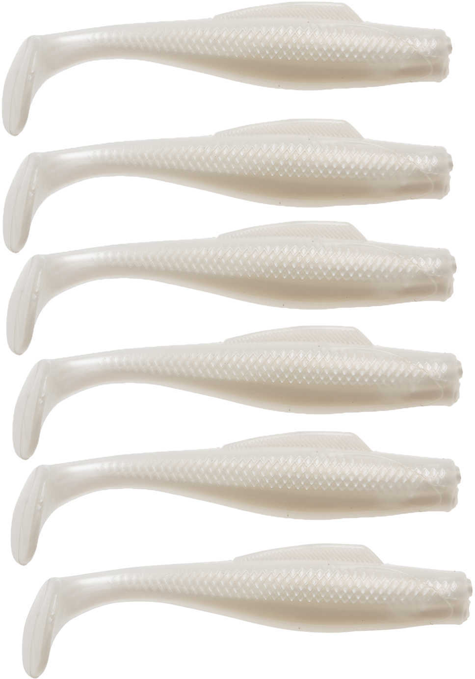 Z-Man Minniowz Soft Plastic Lures 3" Length, Pearl, Package of 6