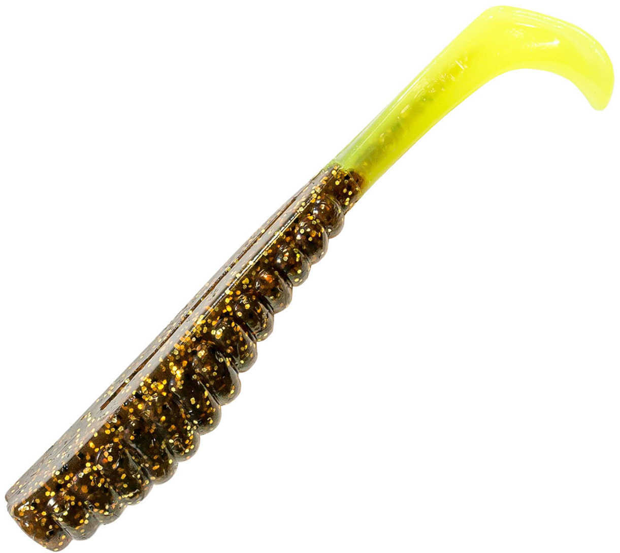 Z-Man / Chatterbait Swimmin TroutTrick 3.5-Inch Bait Rootbeer/Chartreuse Tail 6-Pack Md: TTPT-240PK6