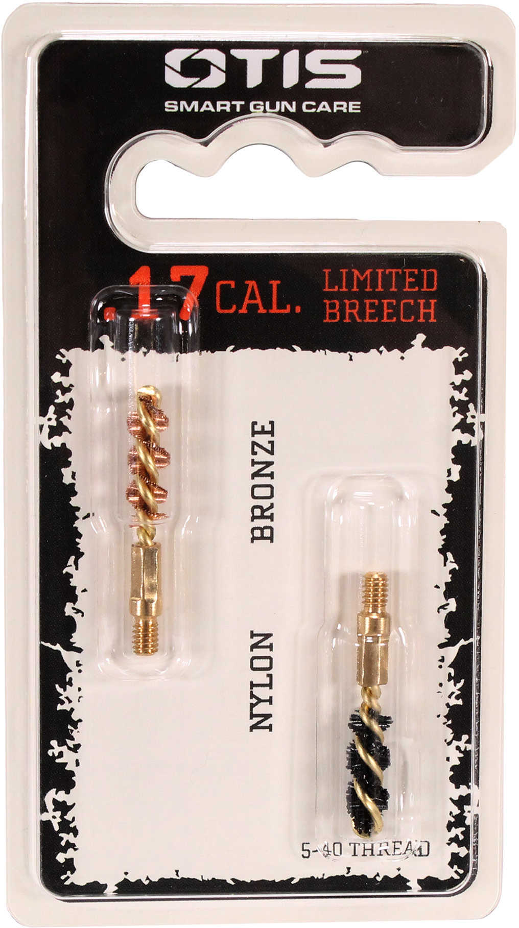 Otis Technologies Bore Brushes .17 HMR/.177 Airgun (1 Nylon/1 Bronze)