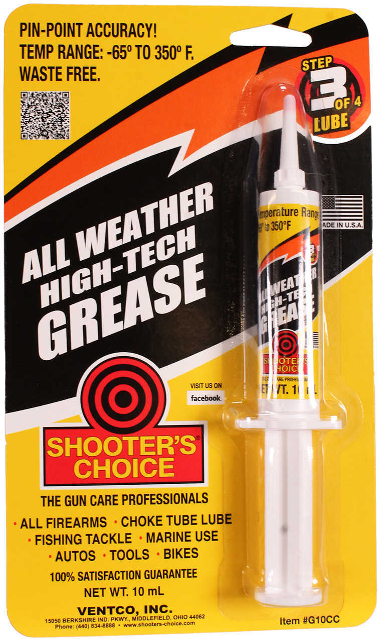 Shooter's Choice Hi-Tech Grease Liquid 10cc Lube Syringe Cg10CC