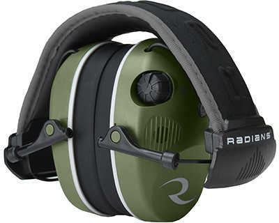 Radians R-3400 Electronic Earmuff Quad Microphone (NRR 24 dB) Military Green/Black