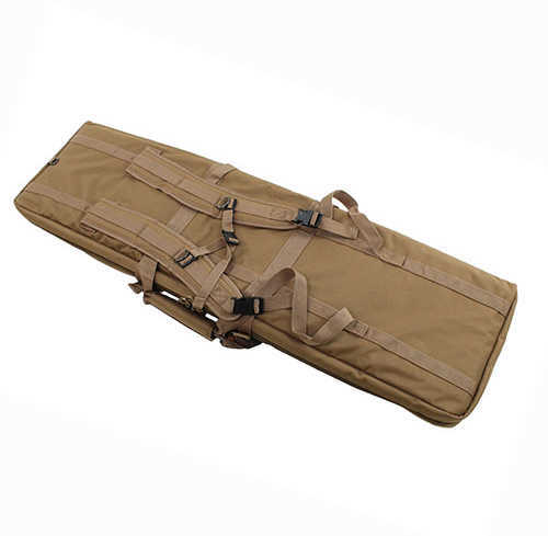 Bulldog Cases 43" Double Tactical Cs 3 Large Accessory Pockets Tan