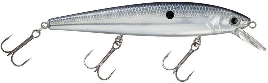 Strike King Lures KVD Jerkbaits 4 1/4" Length 1/2 oz #4 Hook Size Chrome/Blue Back Package of