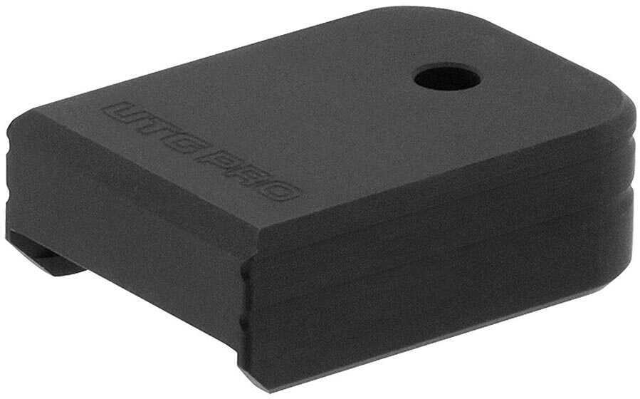 Leapers Inc. - UTG +0 Base Pad Aluminum Matte Black Color Anodized Finish Fits Glock Double Stack Small Frame Magazines