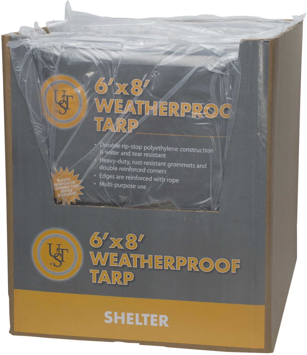 UST Weatherproof Tarp Tear Resistant 6'X8'