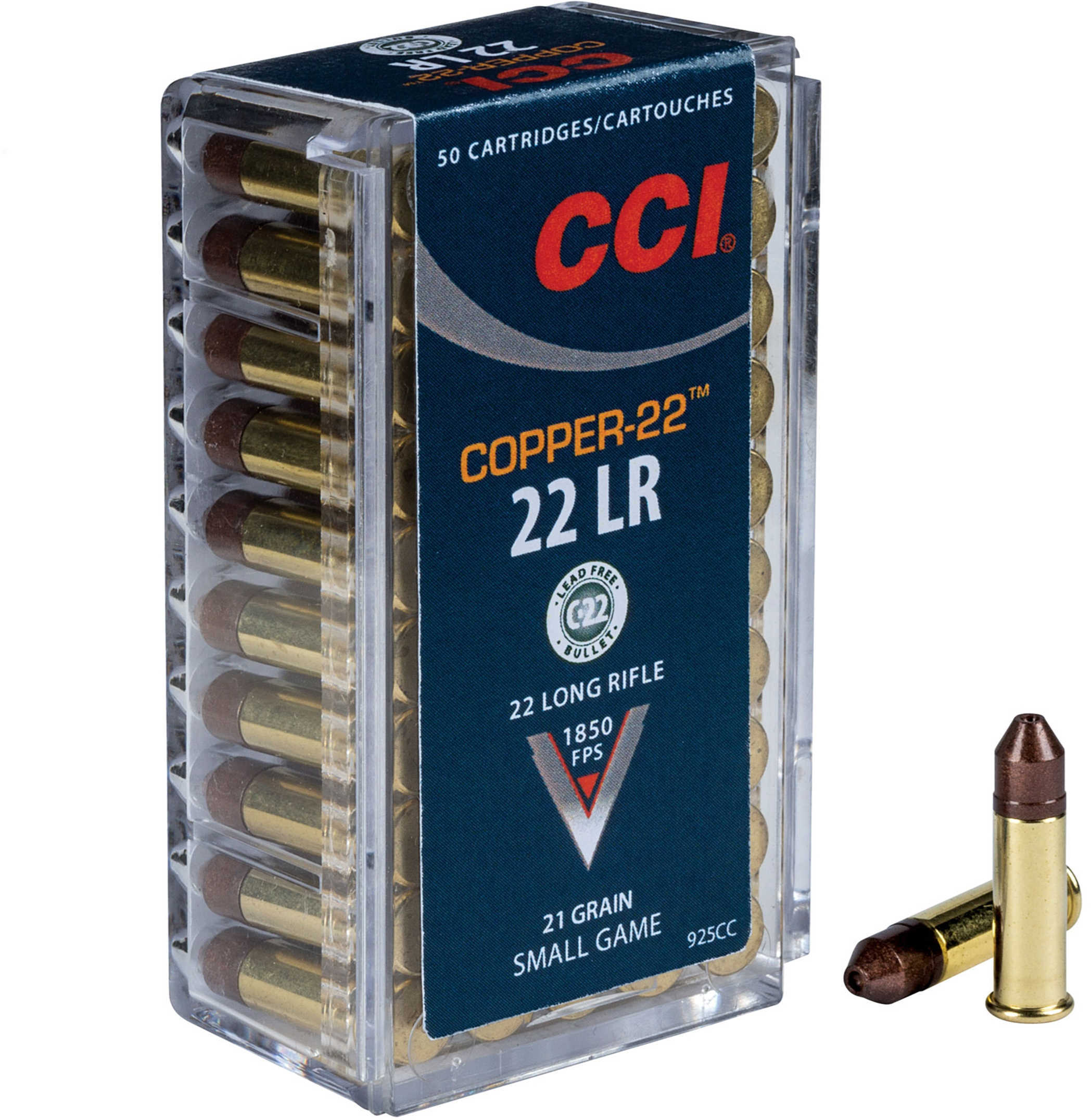 22 Long Rifle 50 Rounds Ammunition CCI 21 Grain Hollow Point