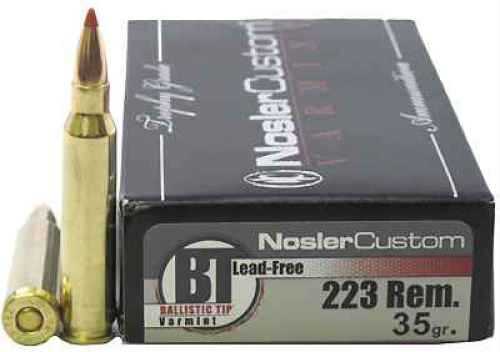 223 Remington 20 Rounds Ammunition Nosler 35 Grain Ballistic Tip
