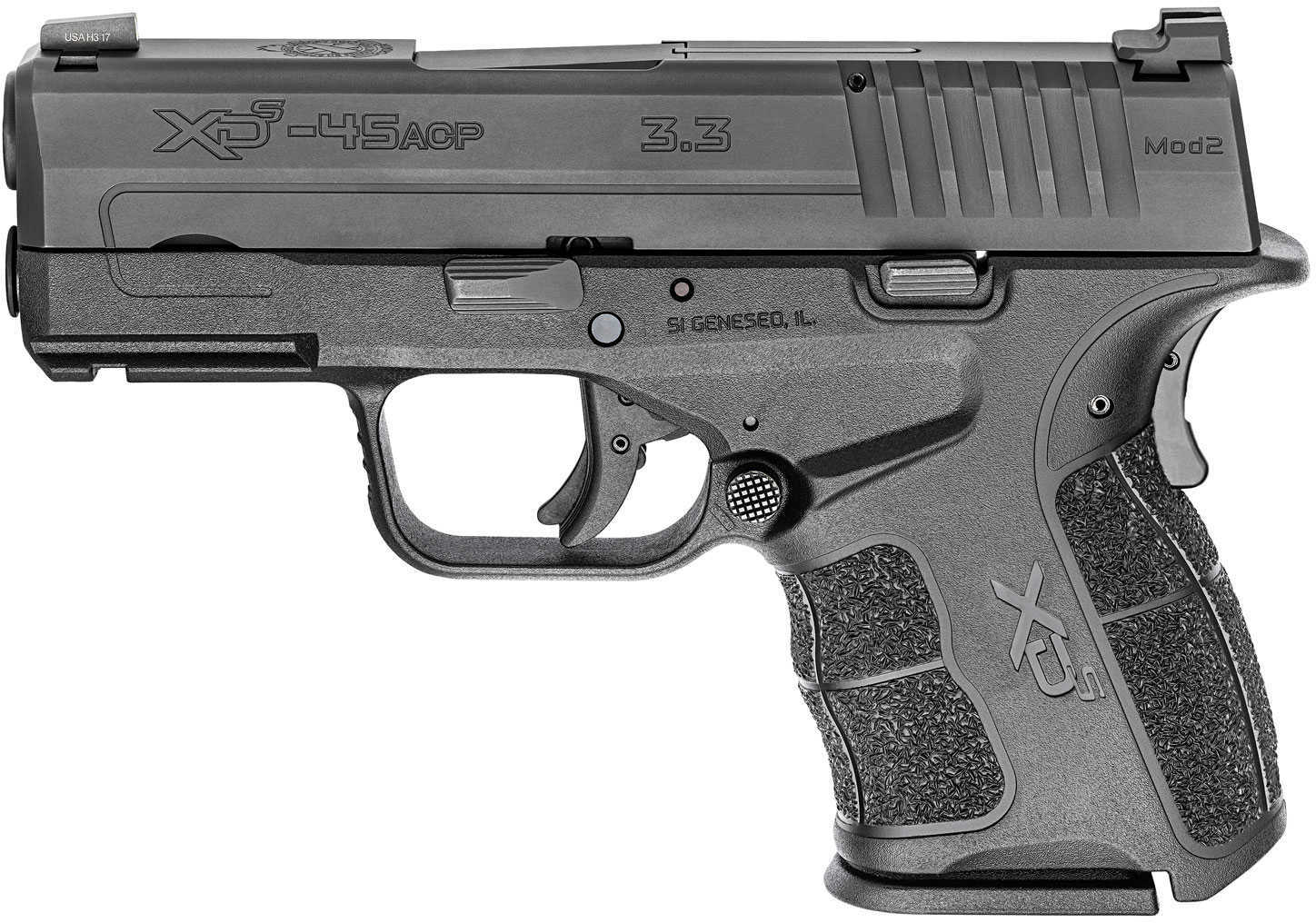 Springfield Xds Pistol 45 ACP Mod2 3.3" Barrel Black With Night Sight 2 Mags