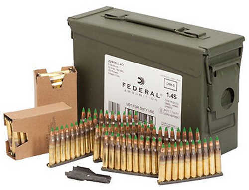 5.56mm Nato 420 Rounds Ammunition Federal Cartridge 62 Grain Full Metal Jacket