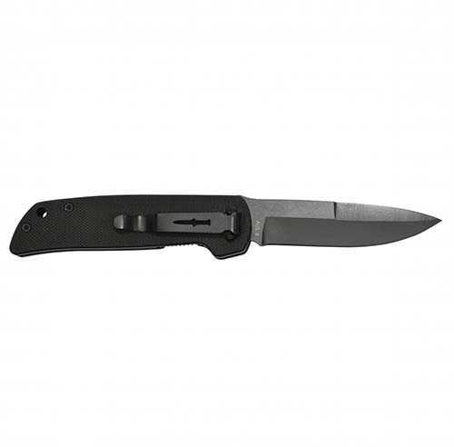 Camillus Cutlery Company Mini Folding Knife 3" AUS-8 Stainless Steel Blade, Black Textured G10 Handle