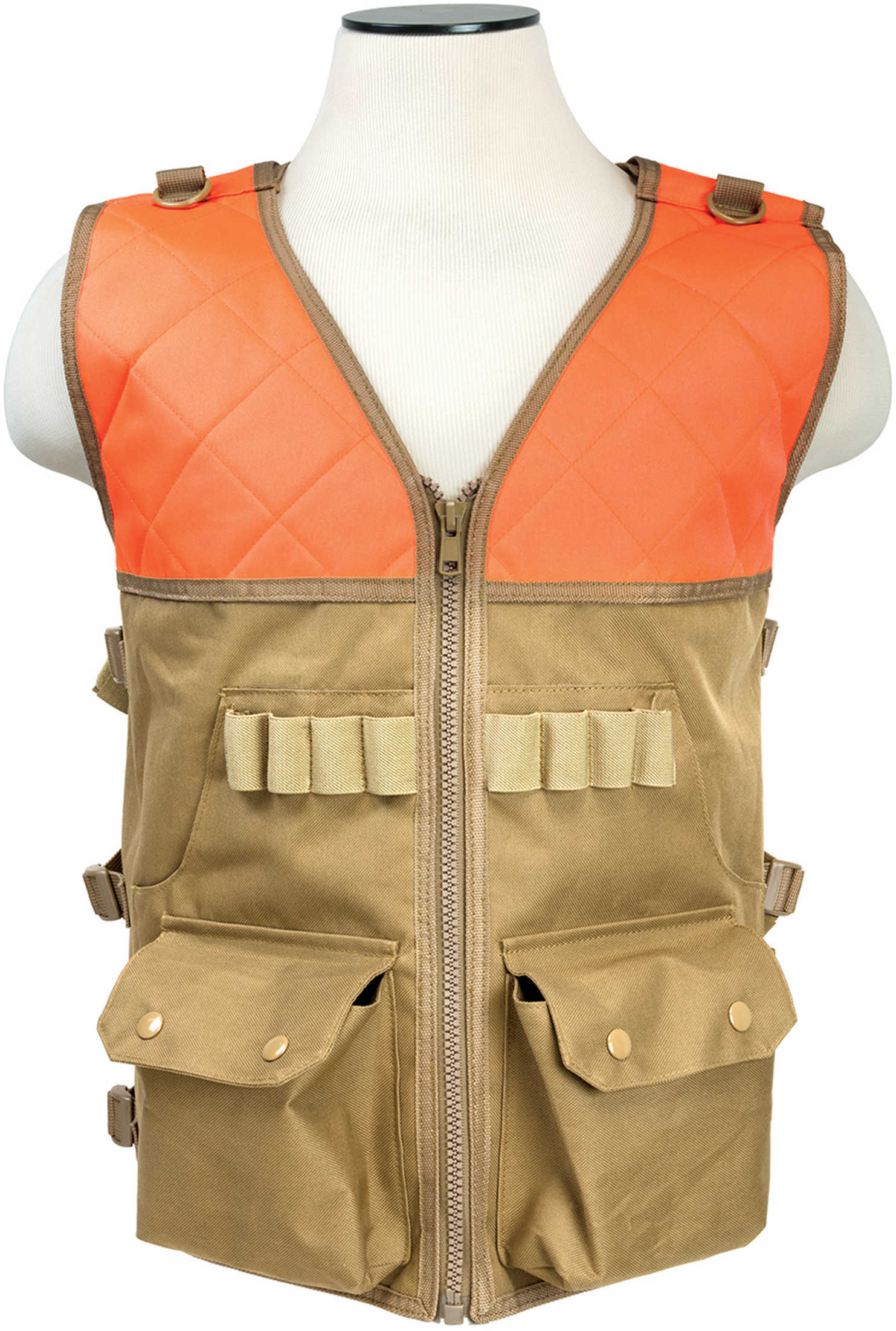 NcStar Hunting Vest/Blaze Orange And Tan CHV2942TO