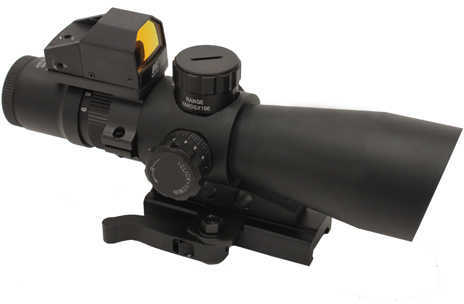 NCSTAR 3-9X42 Scope with Micro Dot Magnification 42mm Objective Lens Black MOA Red Fits Weaver/ Picatinny Rai