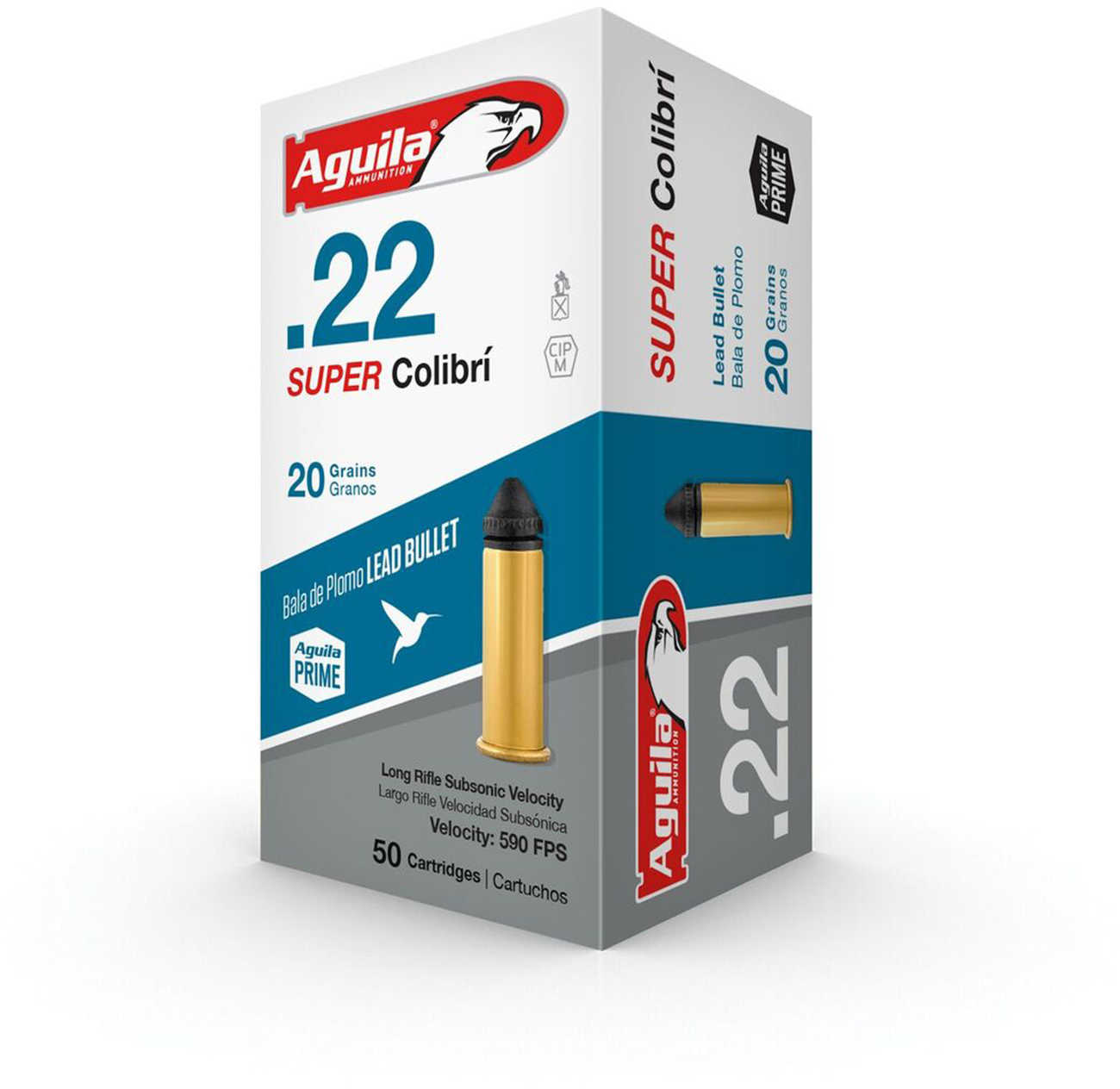 22 Long Rifle 50 Rounds Ammunition Aguila 20 Grain Nose