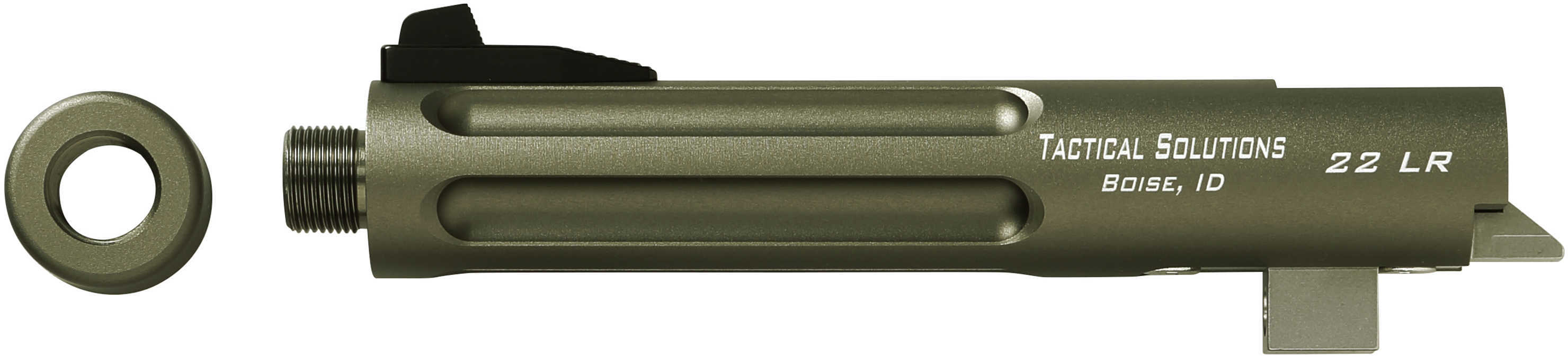 Tactical Solutions Trail-Lite 5 1/2" Threaded Barrel Olive Drab Green Md: Tl5.5TERF-04