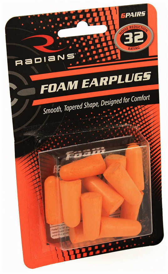Radians Foam Ear Plugs 6 Pair FP8000BP-img-1