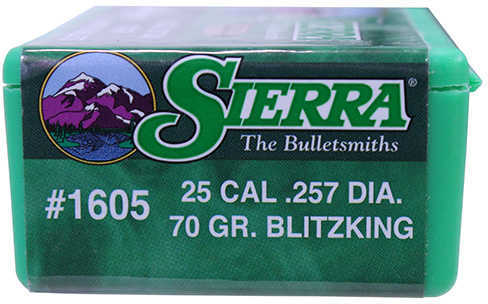 Sierra 25 Caliber (.257) 70 Grains BlitzKing /100 1605