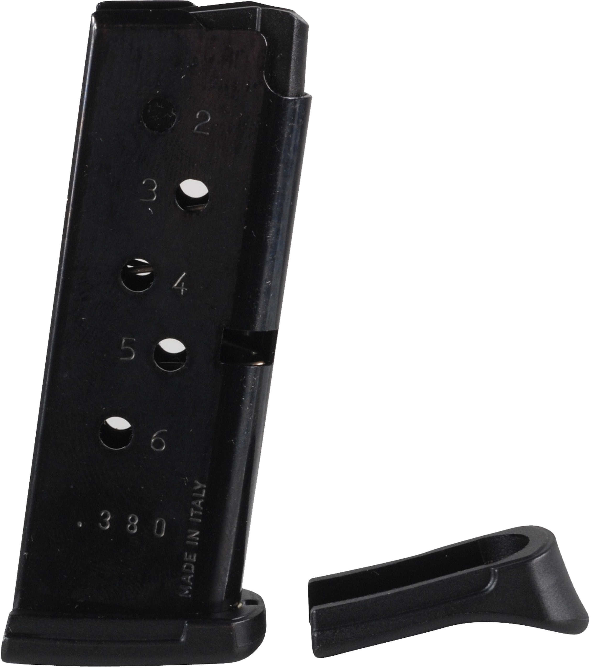 Ruger Magazine 380 ACP 6Rd Blue with Finger Rest Fits LCP 90333