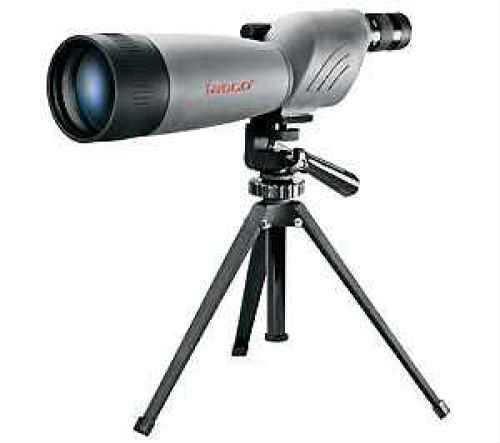 Tasco World Class Spotting Scope 20-60x80mm, Gray/Black Porro Prism, Straight Eyepiece WC206080
