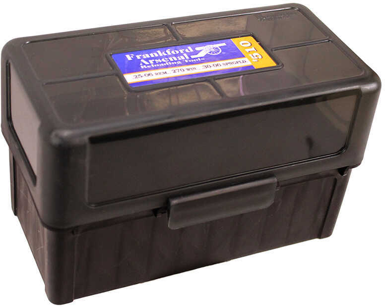 Frankford Arsenal Hinge Top Ammunition Box .270 to .30-06 Calibers, Holds 50 Rounds