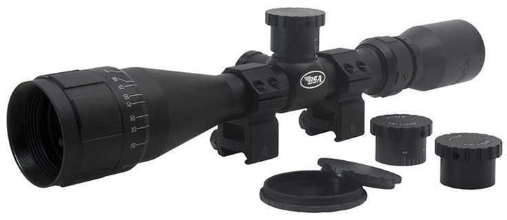 BSA Sweet .243 AO Riflescope 4-12x40mm, 1" Maintube Diameter, 30/30 Reticle, Matte Black