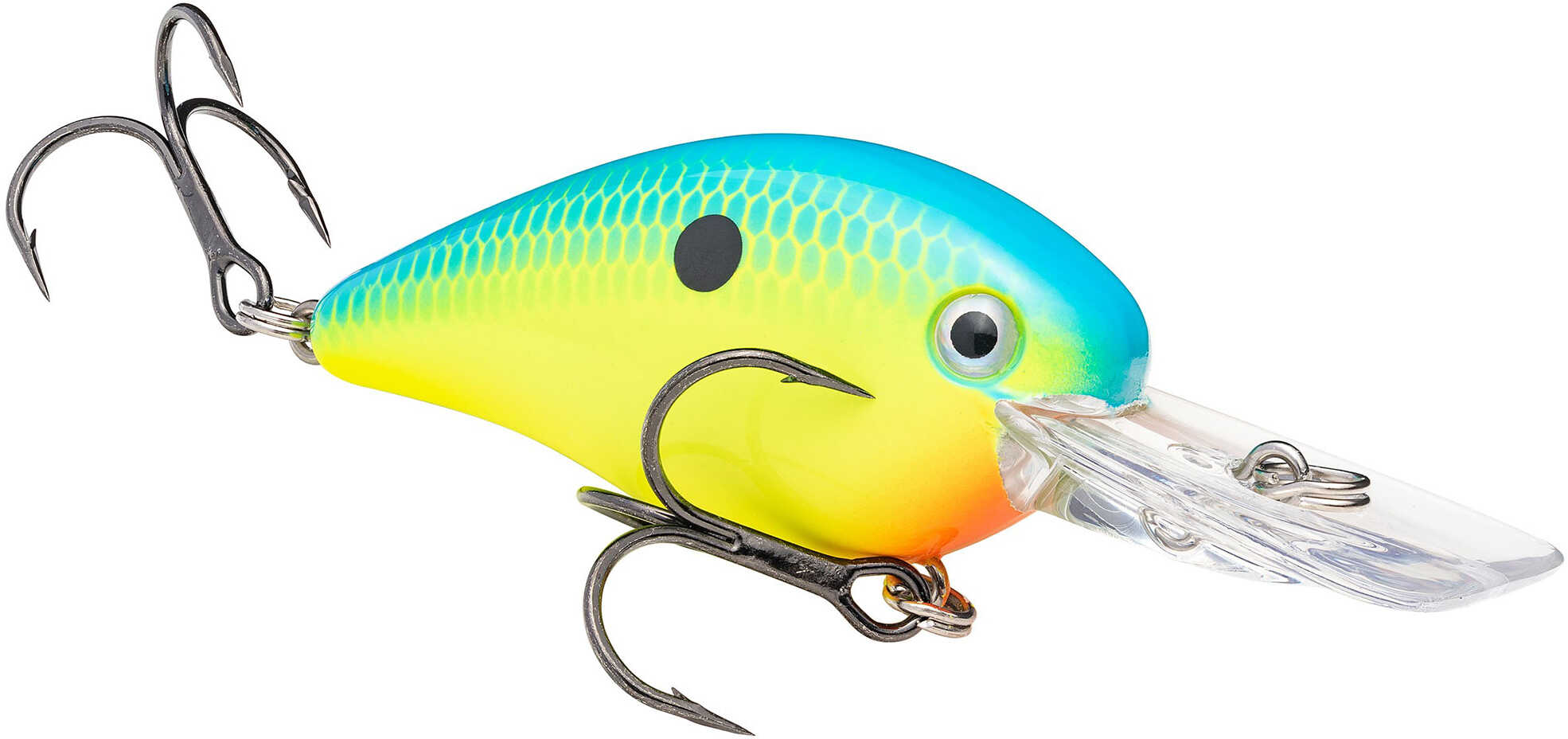 Strike King KVD Deep Squarebill Black Back Chartreuse