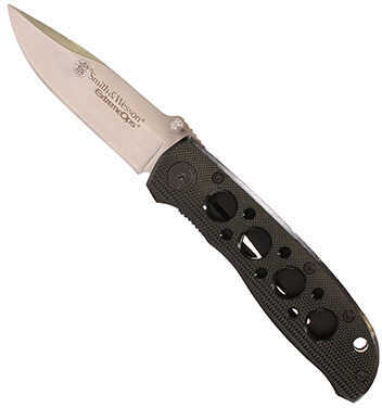 Smith & Wesson Extreme Ops Liner Lock Folding Knife Drop Point blade Aluminum Handle Md: CK105BK