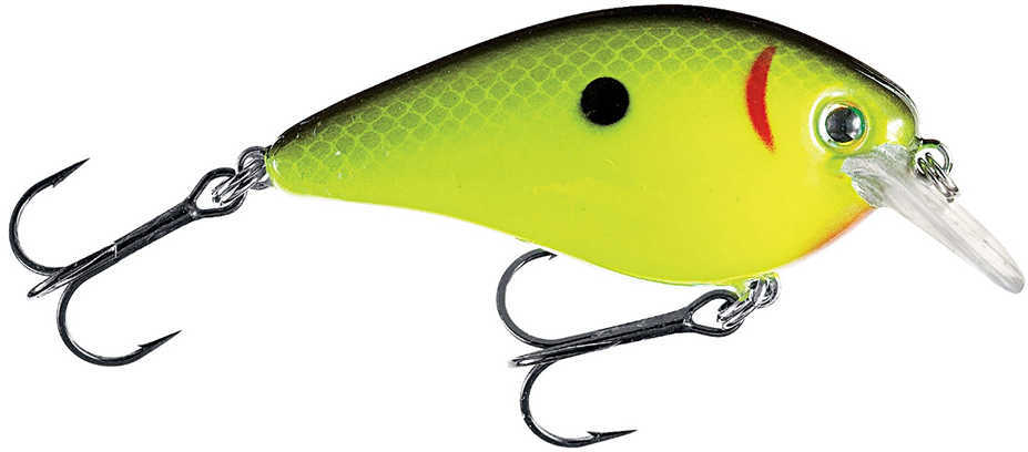 Strike King Lures KVD Square Bill Crankbait - 2.5in 2-1/2in 3-6ft Chartreuse/Black Back Md#: HCKVDS2.5-535