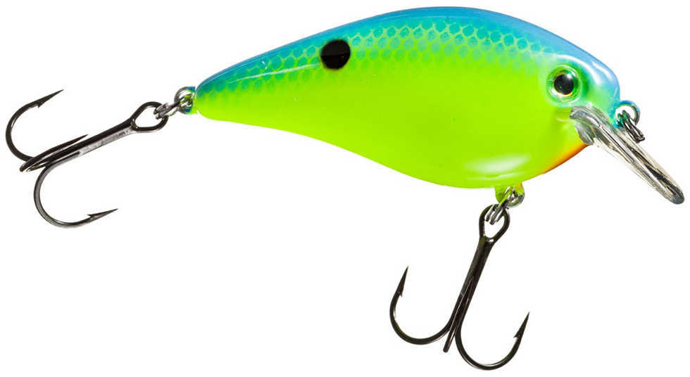 Strike King Lures Kvd Square Bill Crank 2-1/2In 3-6Ft Powder Blue Back Chartreuse Model: HCKVDS2.5-561