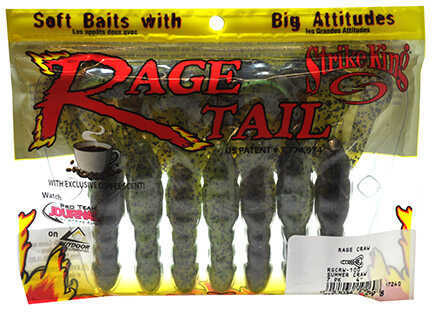 Strike King Lures Rage Craw 4in 7pk Summer Md#: RGCRW-100