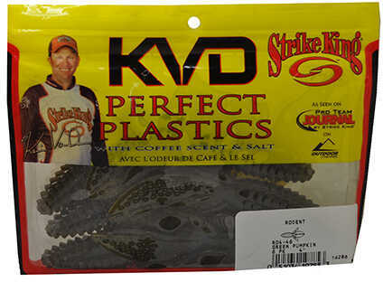 Strike King Lures KVD Rodent 4in 6/ per bag Green Pumpkin Seed Md#: RO4-46