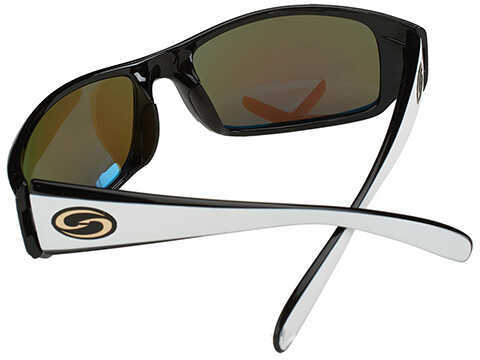Strike King Lures S11 Optics Sunglasses Okeechobee Style, Two Tone Frame,  Multi Layer White Blue Mirror/Gray Base Lens M - 11270335
