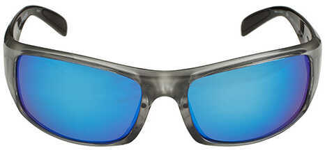 Strike King Lures S11 Optics Sunglasses Okeechobee Style, Two Tone Frame, Multi Layer White Blue Mirror/Gray Base Lens M