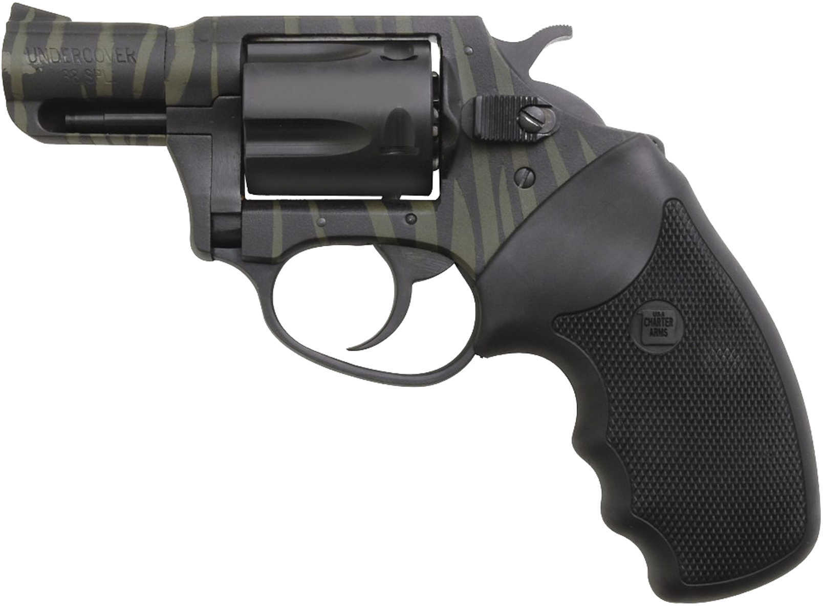 Charter Arms 38 Undercover Tiger II 38 Special 5 Round 2" Barrel Green/Black SA/DA 13825