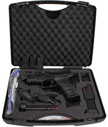 Walther Semi Auto Pistol PPQ M2 Q4 TAC 9mm Luger with 4.6" Threaded Barrel and three 17 Round magazines