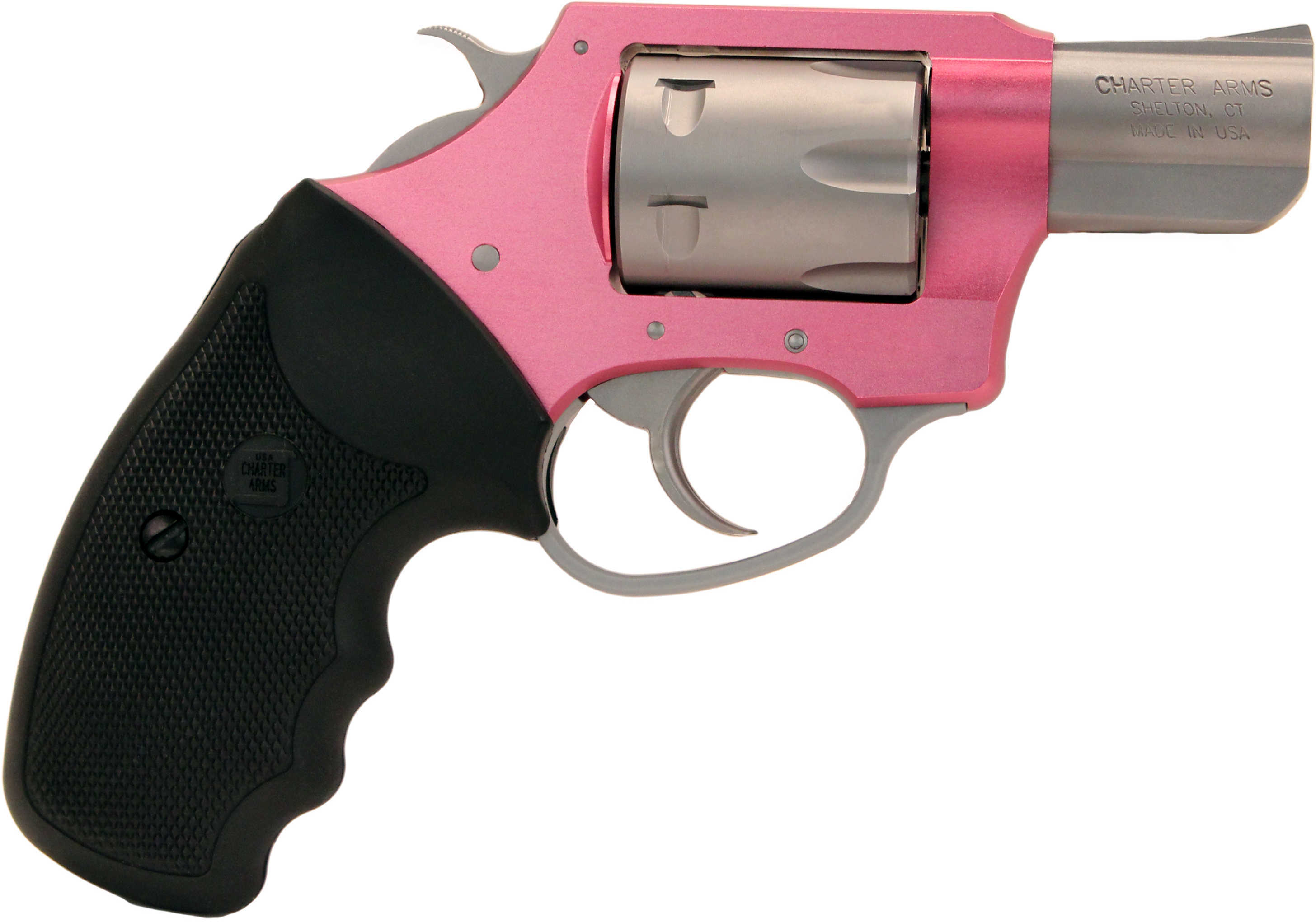 Charter Arms Revolver Pathfinder Pink Lady 22 Magnum 2" Barrel Stainless Steel Finish Frame 6 Round 52330