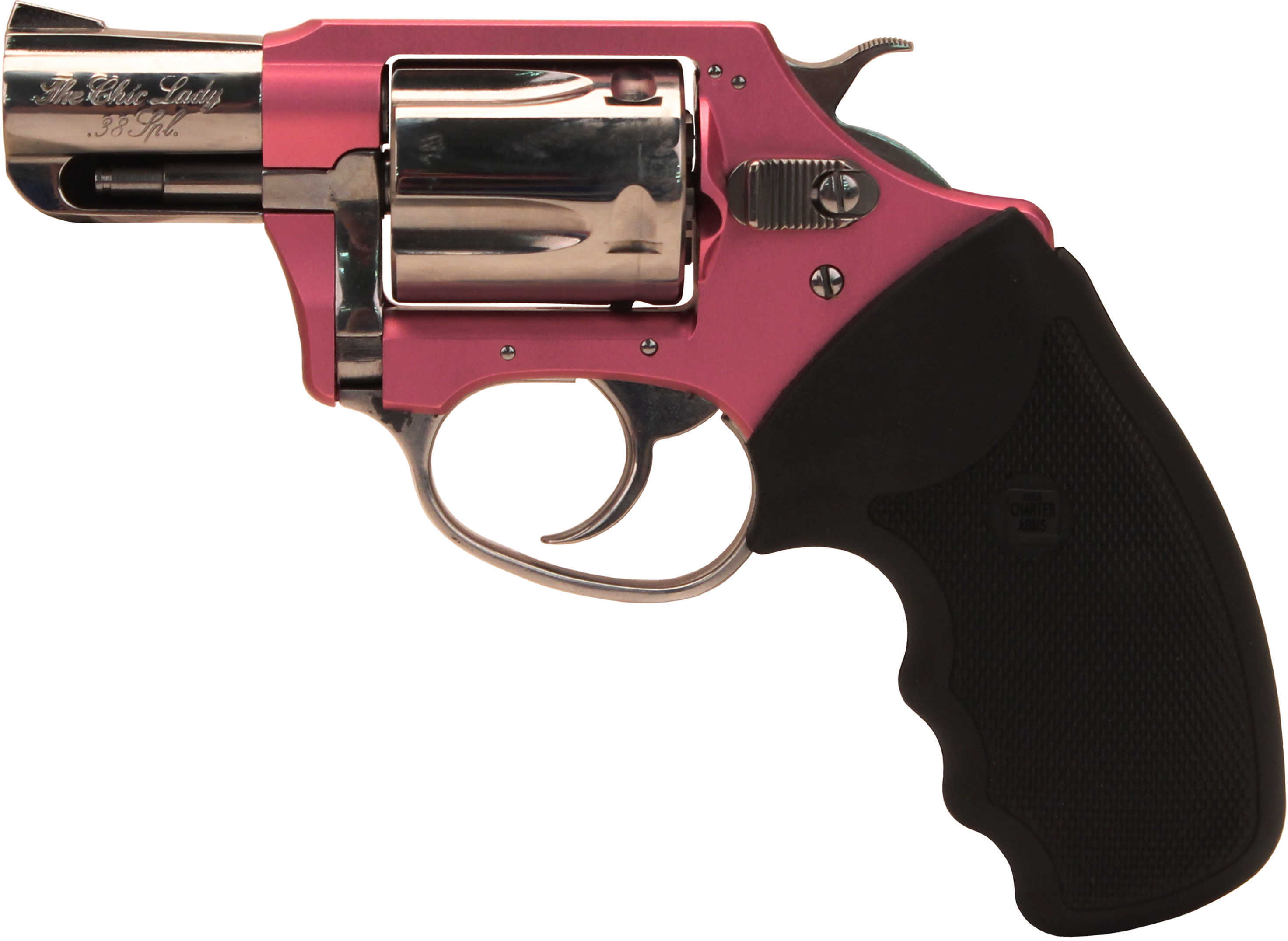 Charter Arms 38 Special Chic Lady 2" Barrel Pink High Polished With Case Revolver