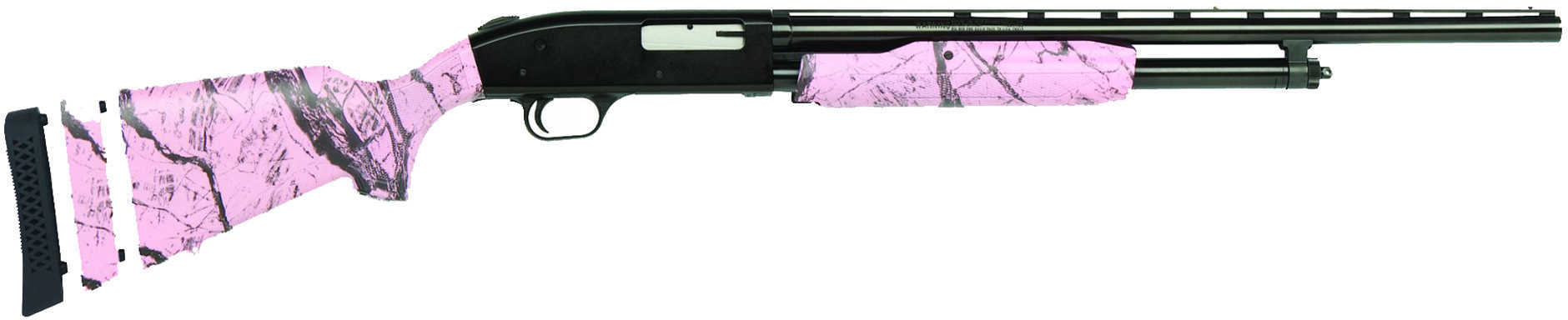 Mossberg 500 Super Bantam AP 20 Gauge Shotgun 22" Blued Vented Rib Barrel Pink Marble Camo 54147