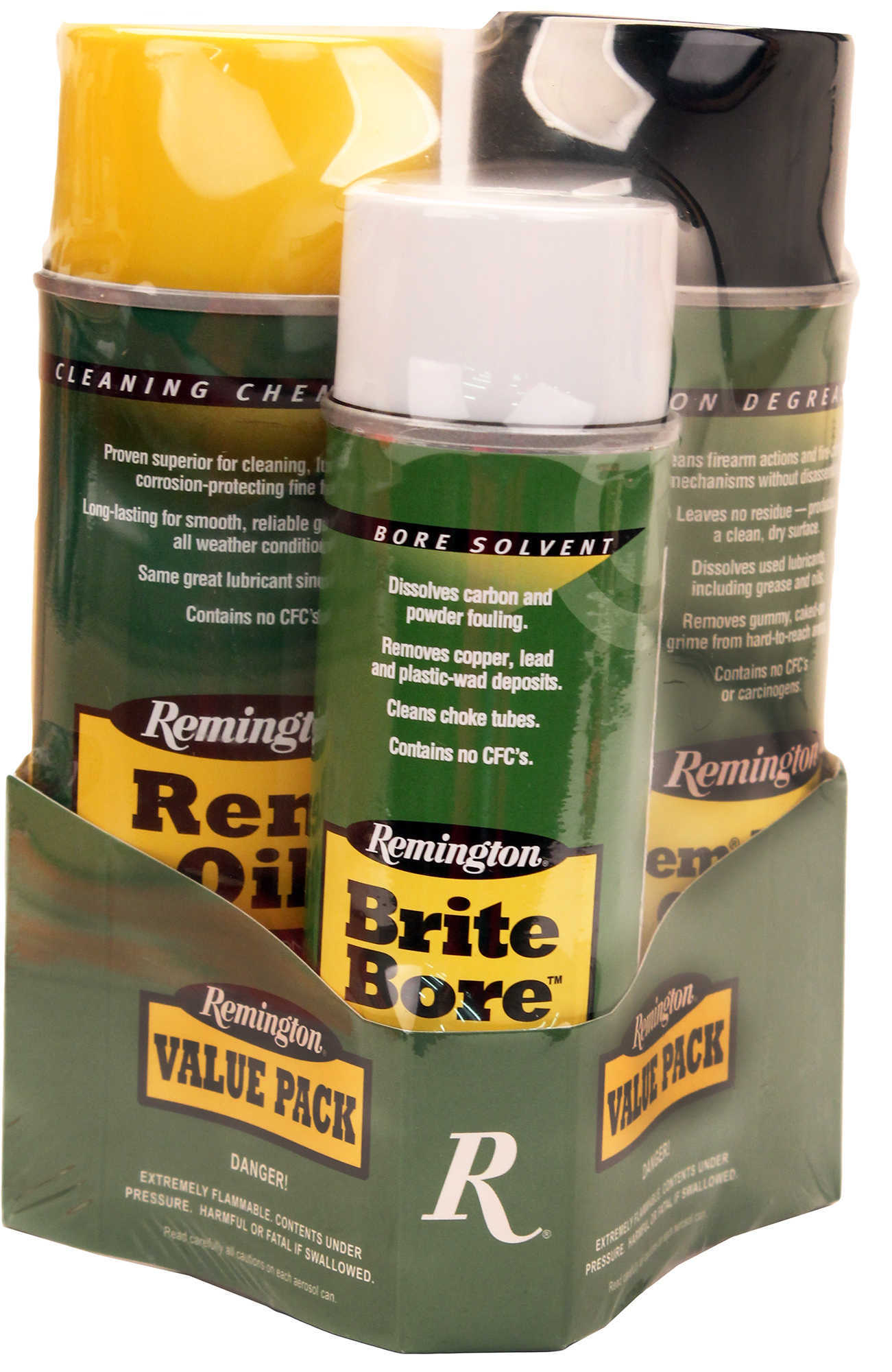 Remington Cleaning Combo Includes Action Cleaner 10oz Oil and Brite Bore 6oz Aerosol Can 18156