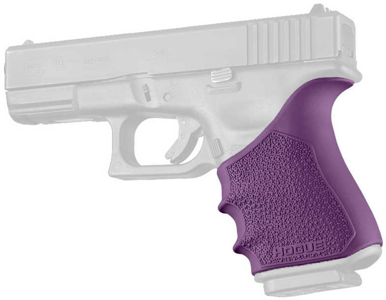 Hogue HandAll Beavertail Grip Sleeve for Glock 19 Gen 3-4, Purple