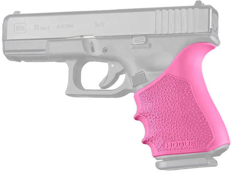 Hogue HandAll Beavertail Grip Sleeve for Glock 19 Gen 1-2-5, Pink