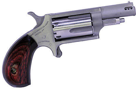 North American Arms Ported Magnum Micro Compact Revolver 22 1.625" Barrel 5 Round Stainless Steel Wood Grip NAA-22M-P