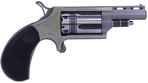 North American Arms The Wasp Revolver 22 WMR 1.625" Barrel 5 Round Stainless Steel Rubber Grip