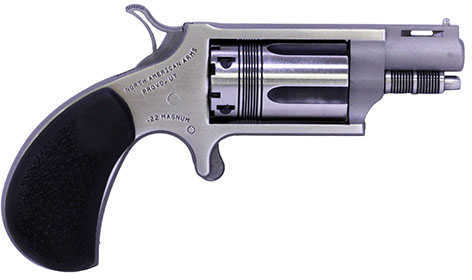 North American Arms WASP Snub Revolver Micro Compact 22WMR 1.125" Barrel Stainless Steel Rubber Grip 5 Round