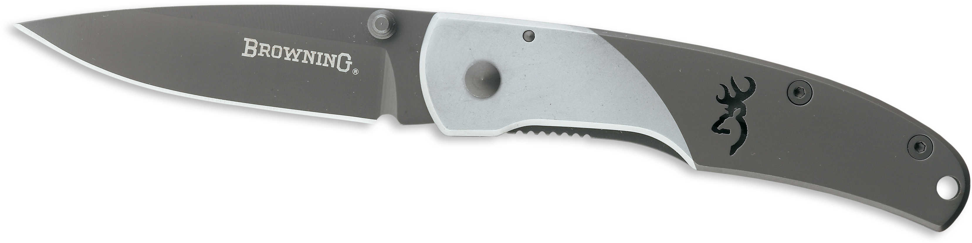 Browning Mountain Ti Folding Knife Medium, Gray 322560